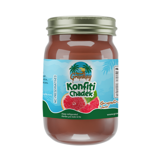 Konfiti Chadek Haitian Grapefruit Jam jar